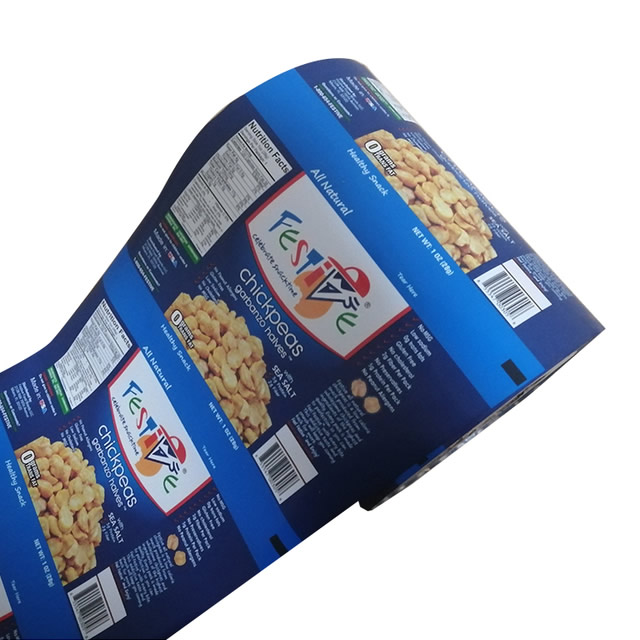 Laminated plastic custom printing snack chips sachet packaging film