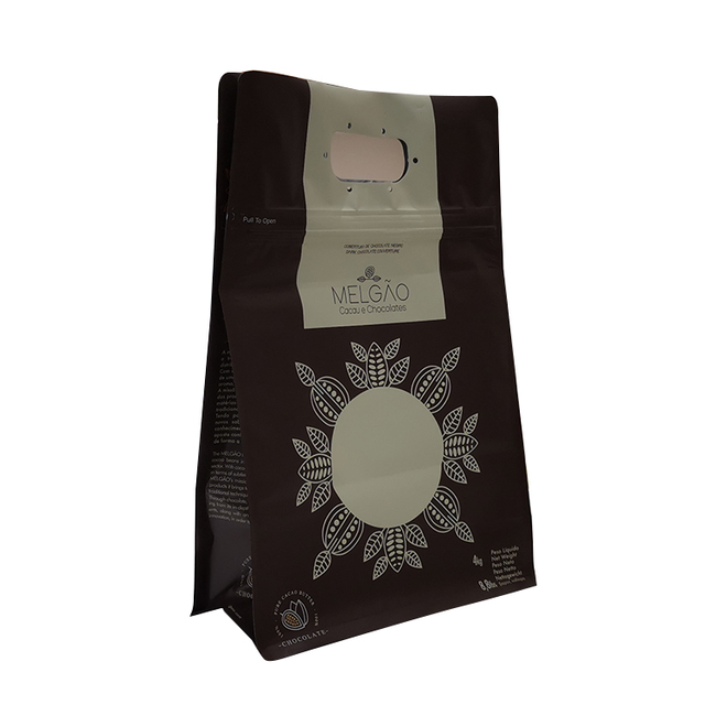Large Volume flat bottom box pouch for chocolate packaging bag