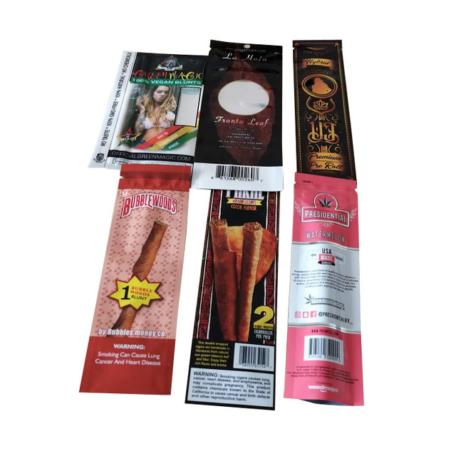 Custom printing cigar Blunt foil packaging pouch