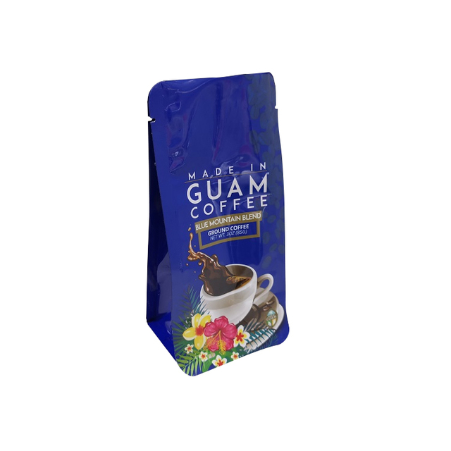 Side Gusset flat bottom pouch gravure printing packaging bags for coffee 