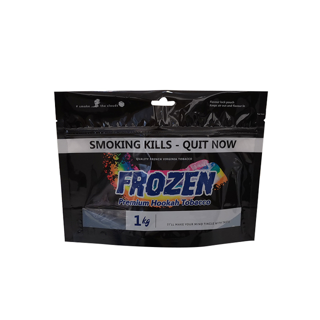 Stand up resealable waterproof Hookah Tobacco packaging bag pouch for shisha shop